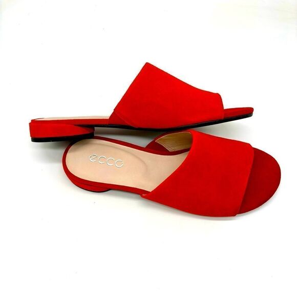 Ecco Peep Toe Slides - Picture 6 of 8